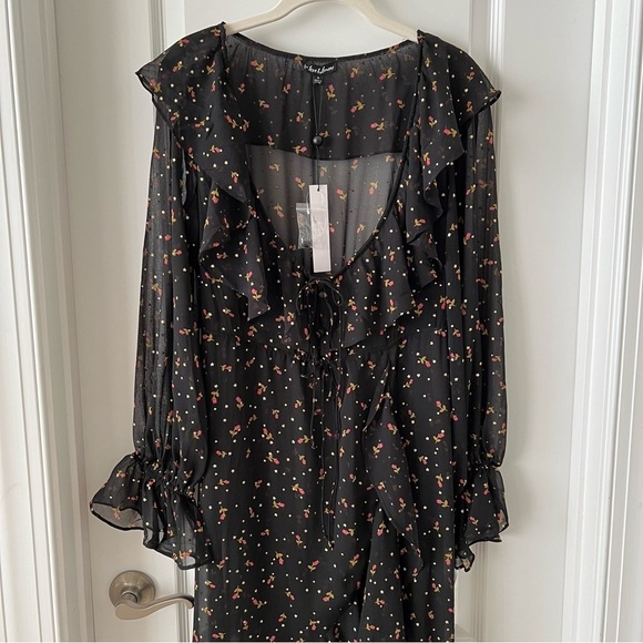 NWT - For Love and Lemons - Juliana Floral-Print Maxi Dress - Picture 5 of 13